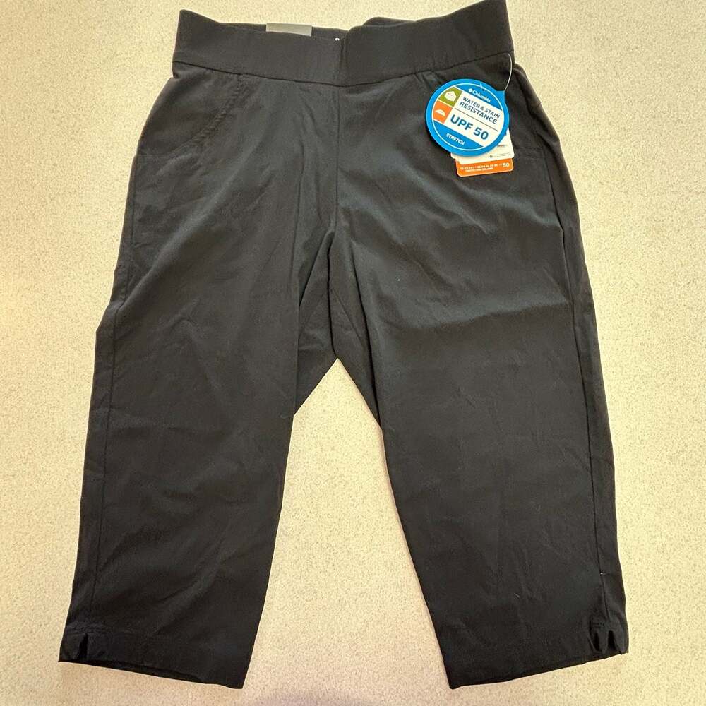 Columbia Anytime Casual Capri Pants Women's Size M Black